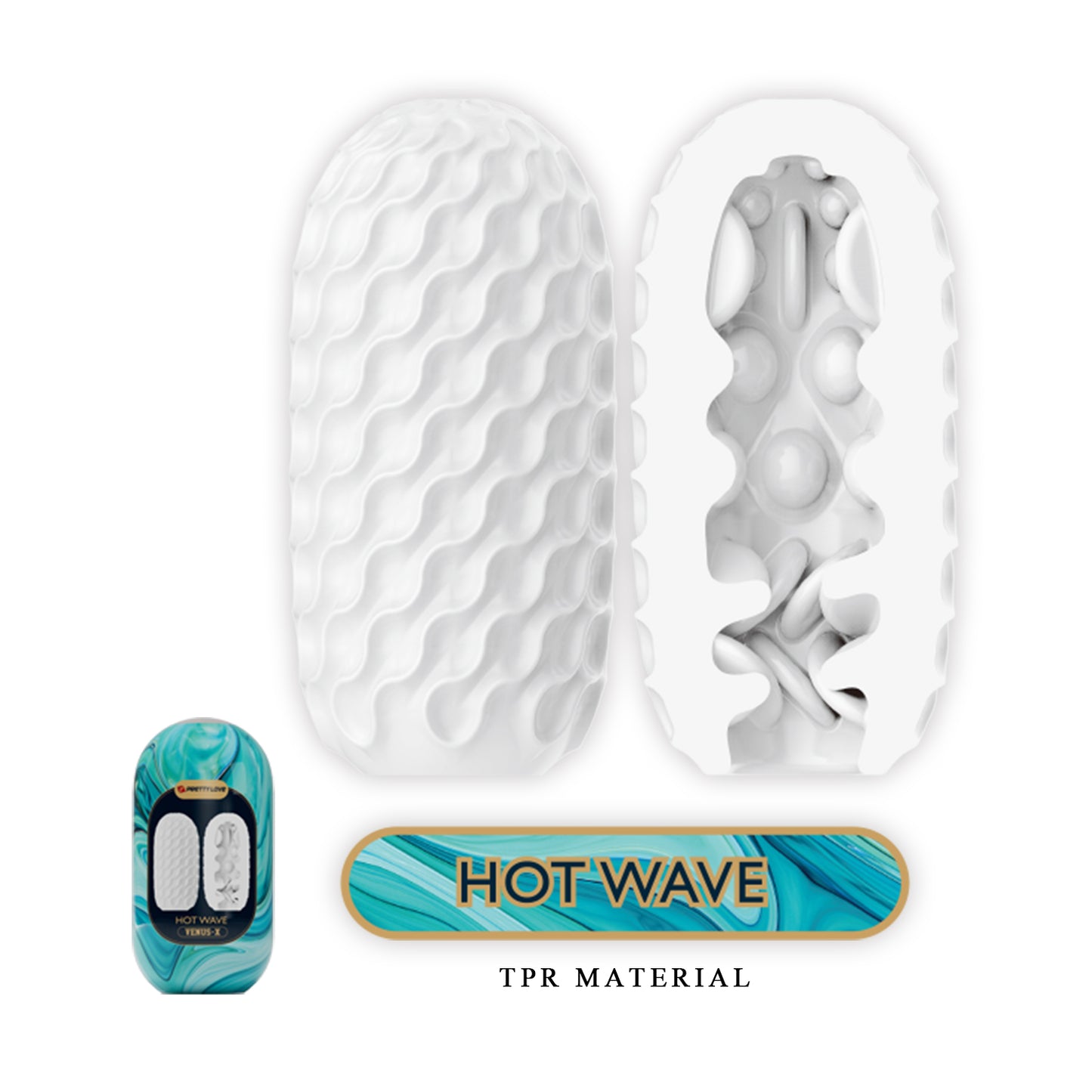 Pretty Love Venus X Hot Wave Masturbator Sleeve Aqua