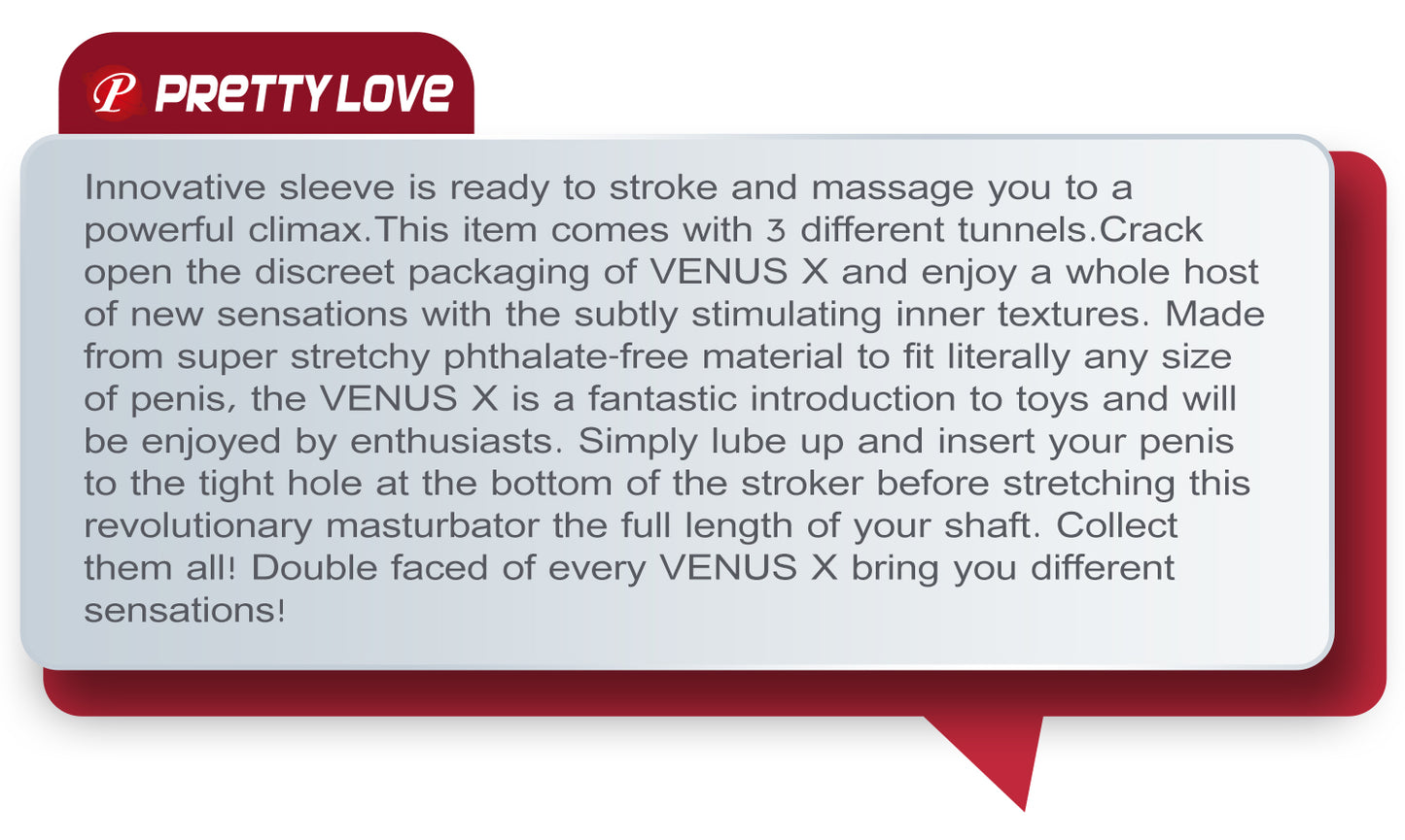 Pretty Love Venus X Masturbator Sleeve (Box of 15)