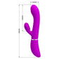 Pretty Love Rechargeable Clitoris Vibrator Purple