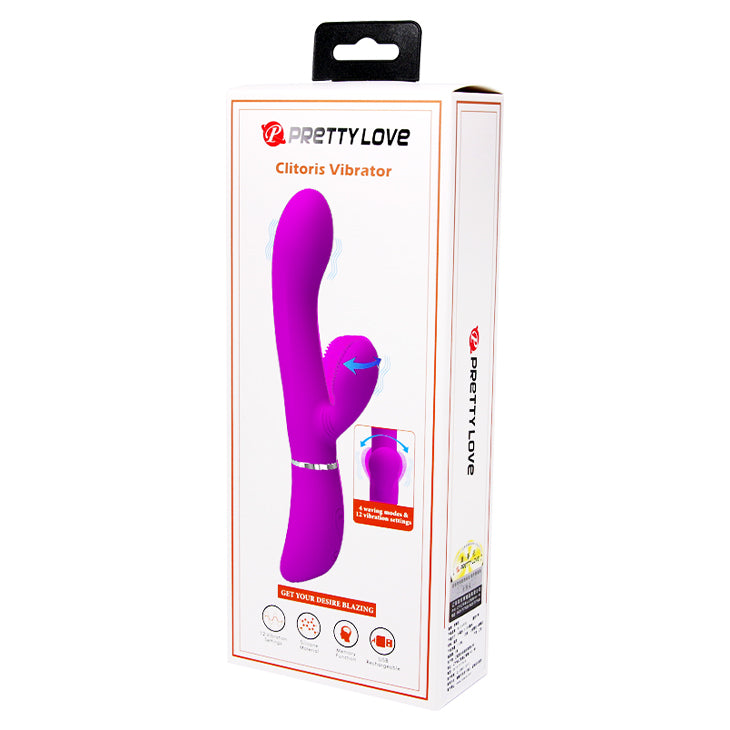 Pretty Love Rechargeable Clitoris Vibrator Purple