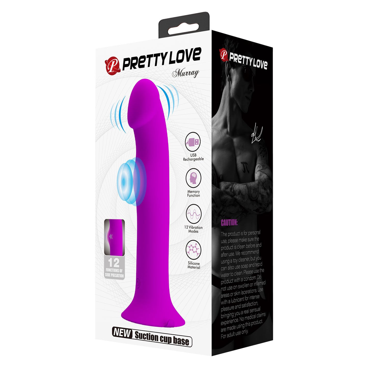 Pretty Love Murray Vibrator with Side Pulsation Purple