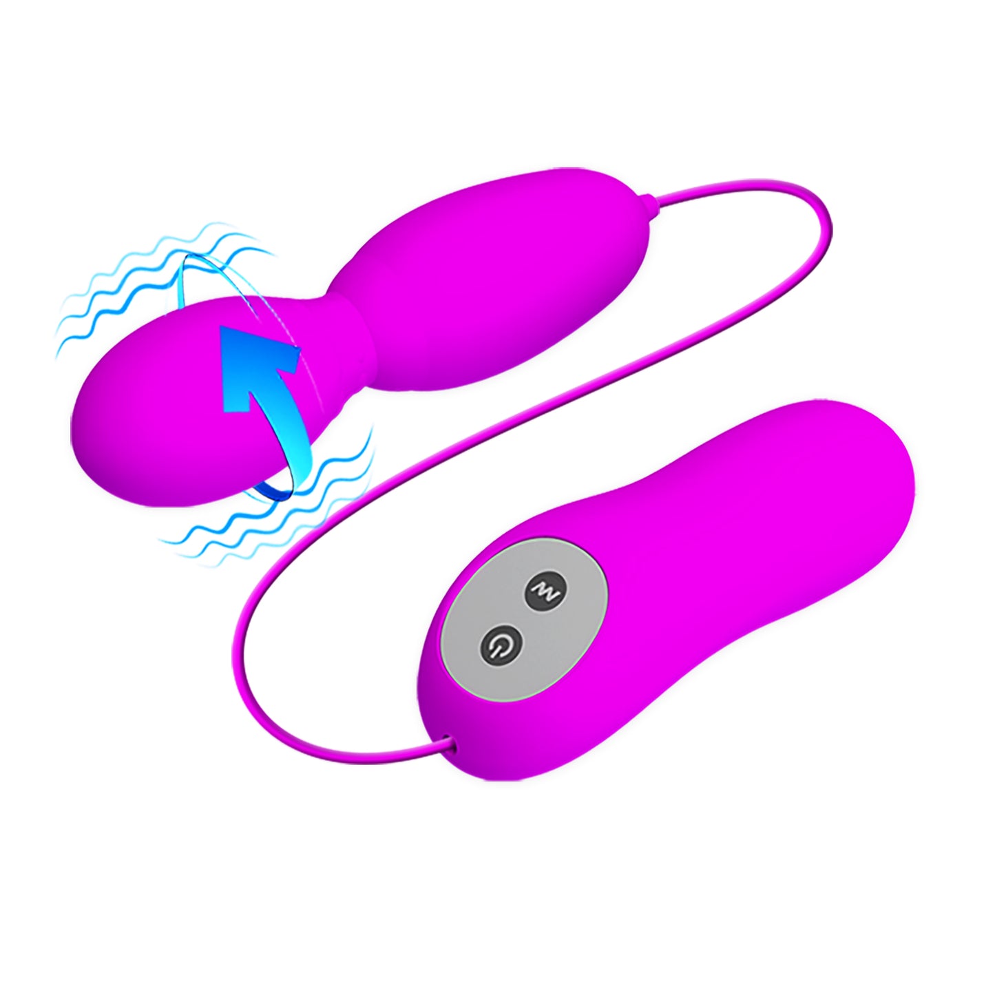 Pretty Love Vega Rotating Egg Vibrator Purple