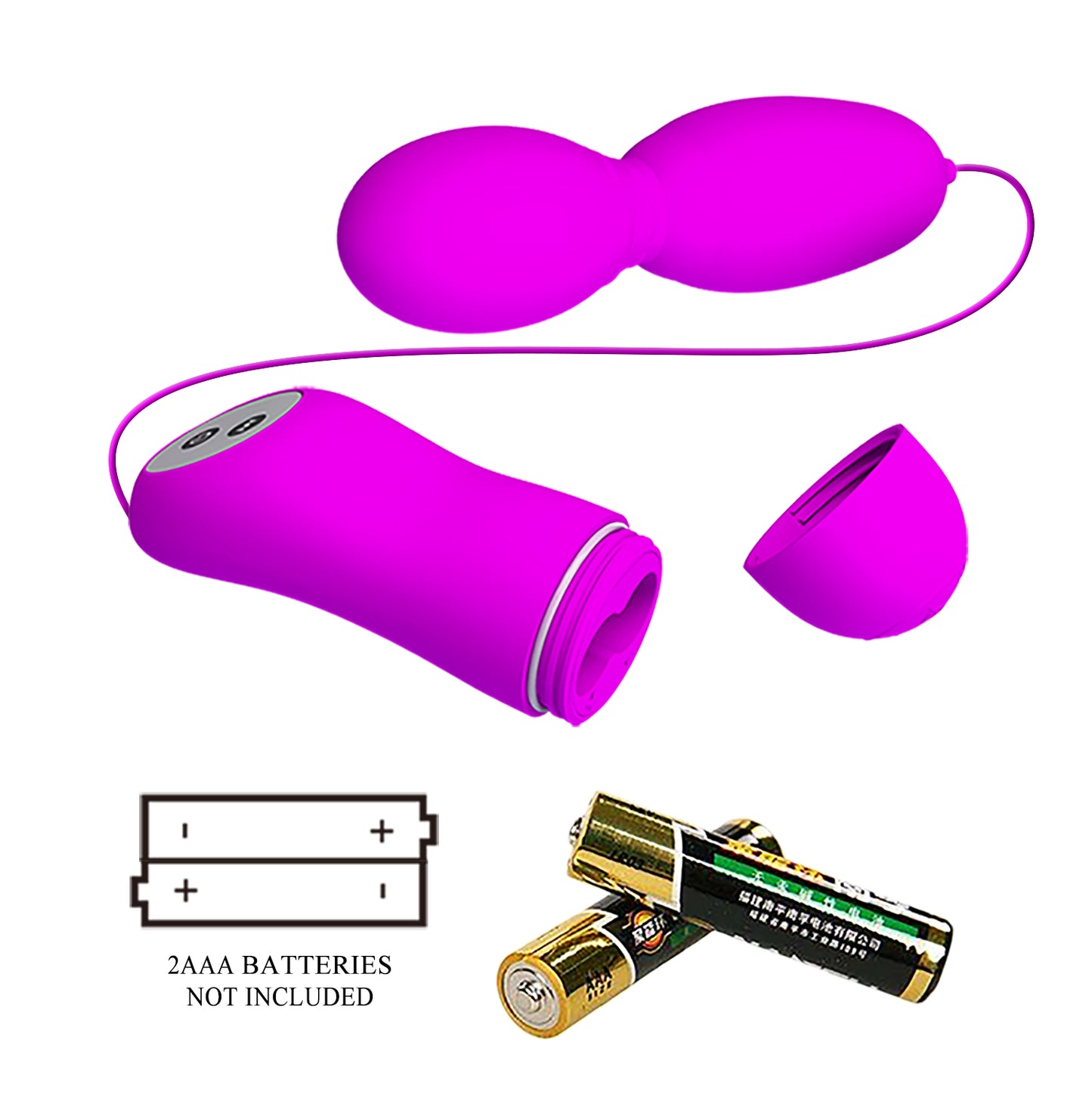 Pretty Love Vega Rotating Egg Vibrator Purple