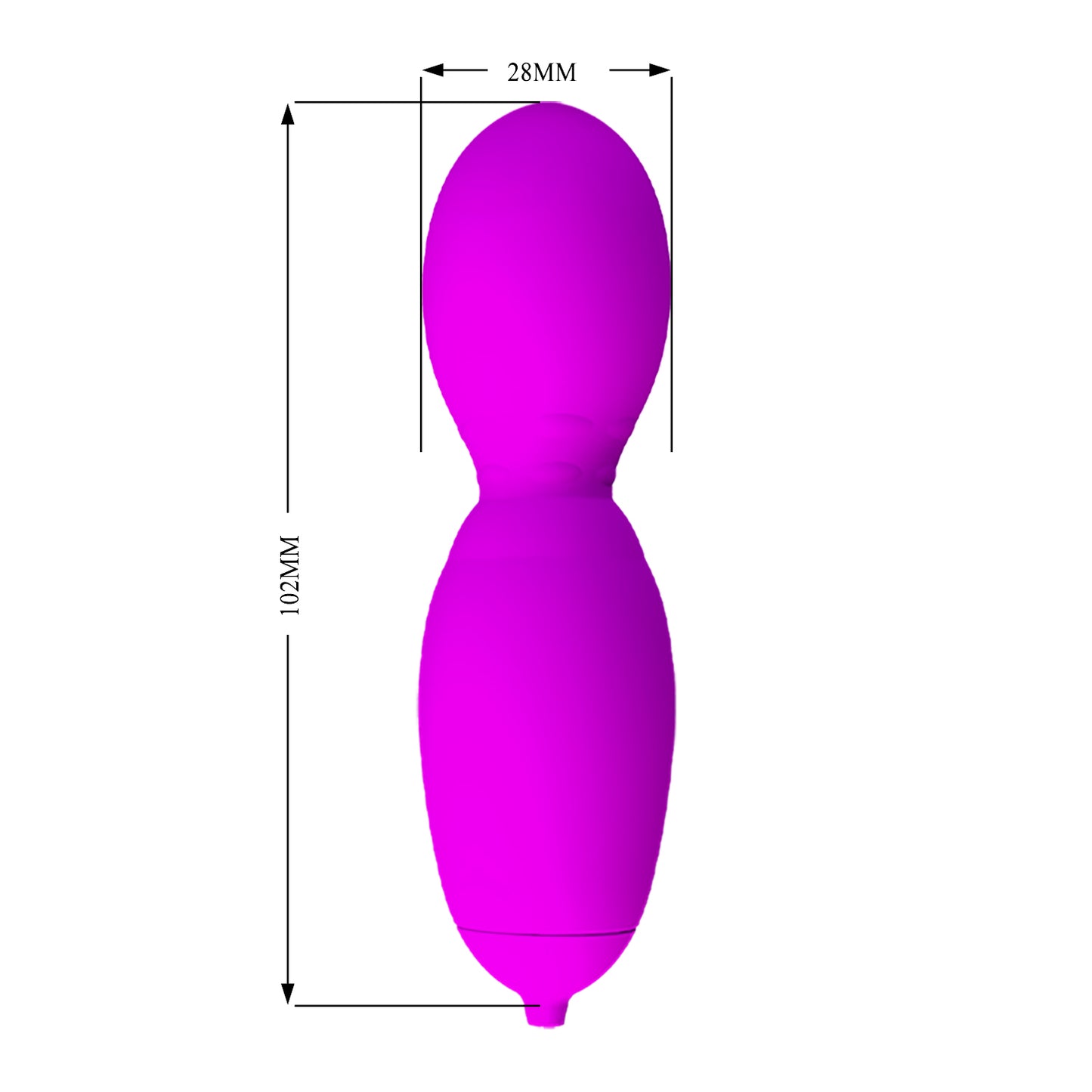 Pretty Love Vega Rotating Egg Vibrator Purple