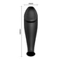 Pretty Love Special Anal Stimulation Vibrating Curved Anal Butt Plug Black