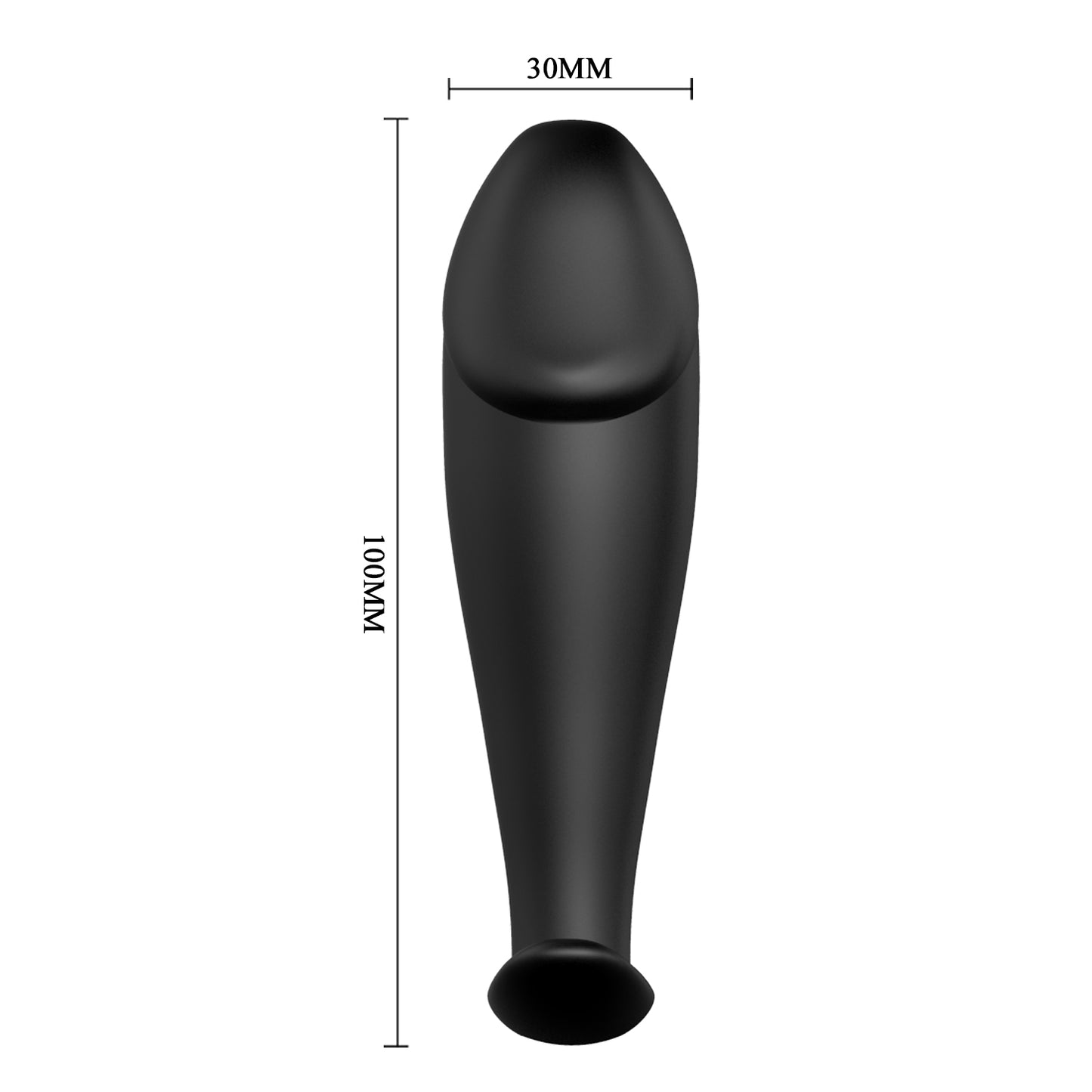 Pretty Love Special Anal Stimulation Vibrating Curved Anal Butt Plug Black