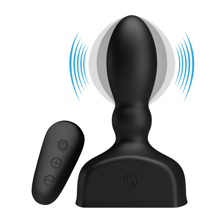 Pretty Love Mr Play Vibrating Inflatable Anal Butt Plug with Remote Control