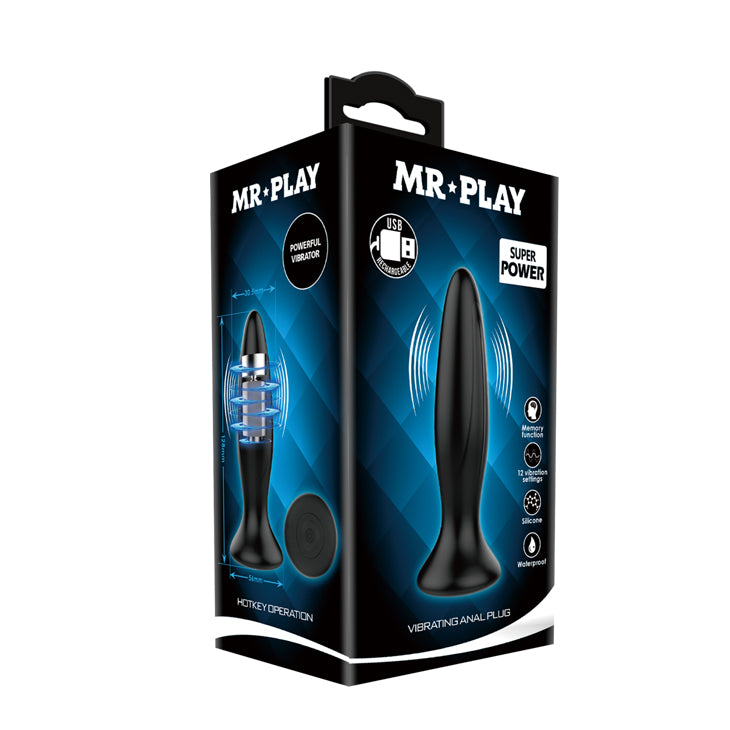 Pretty Love Mr Play Vibrating Rotating Beads Anal Butt Plug