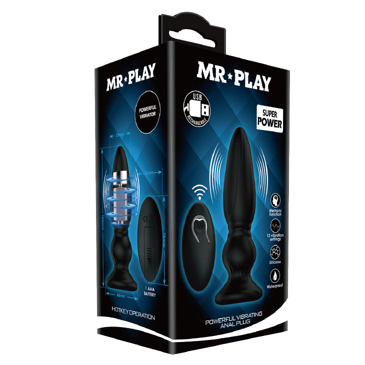 Pretty Love Mr Play Vibrating Prostate Massager with Remote Control