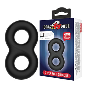 Crazy Bull Super Soft Dual Silicone Cock Ring 19mm