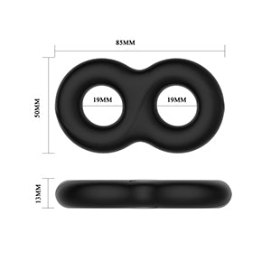 Crazy Bull Super Soft Dual Silicone Cock Ring 19mm