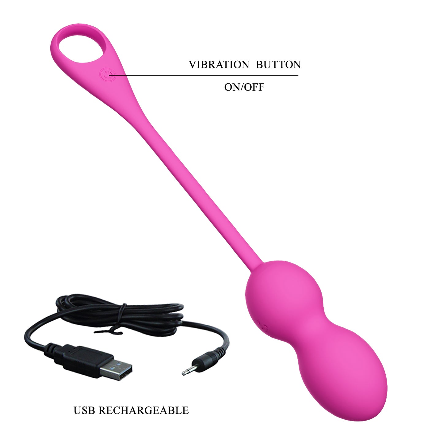 Pretty Love Elvira Kegel Ball Vibrator with App Control Magenta