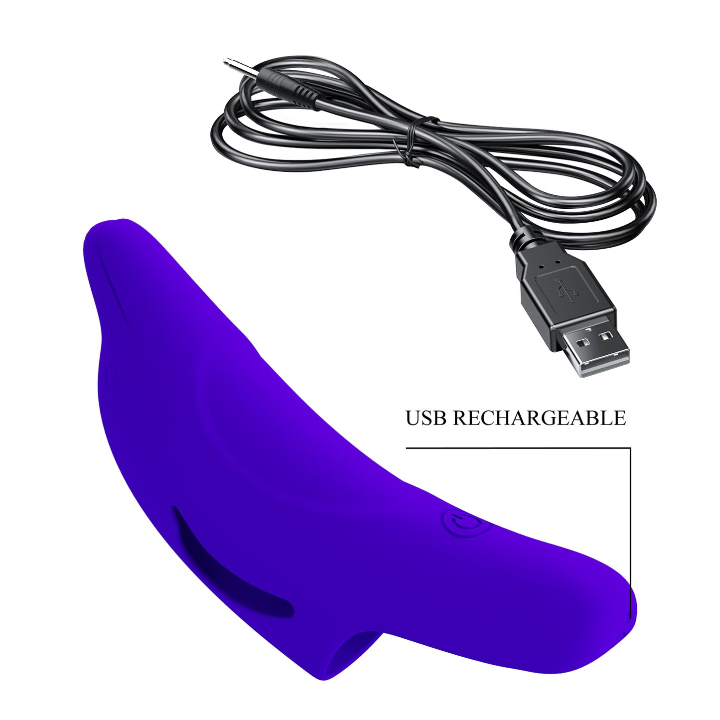 Pretty Love Rechargeable Delphini Fingering Vibrator Blue