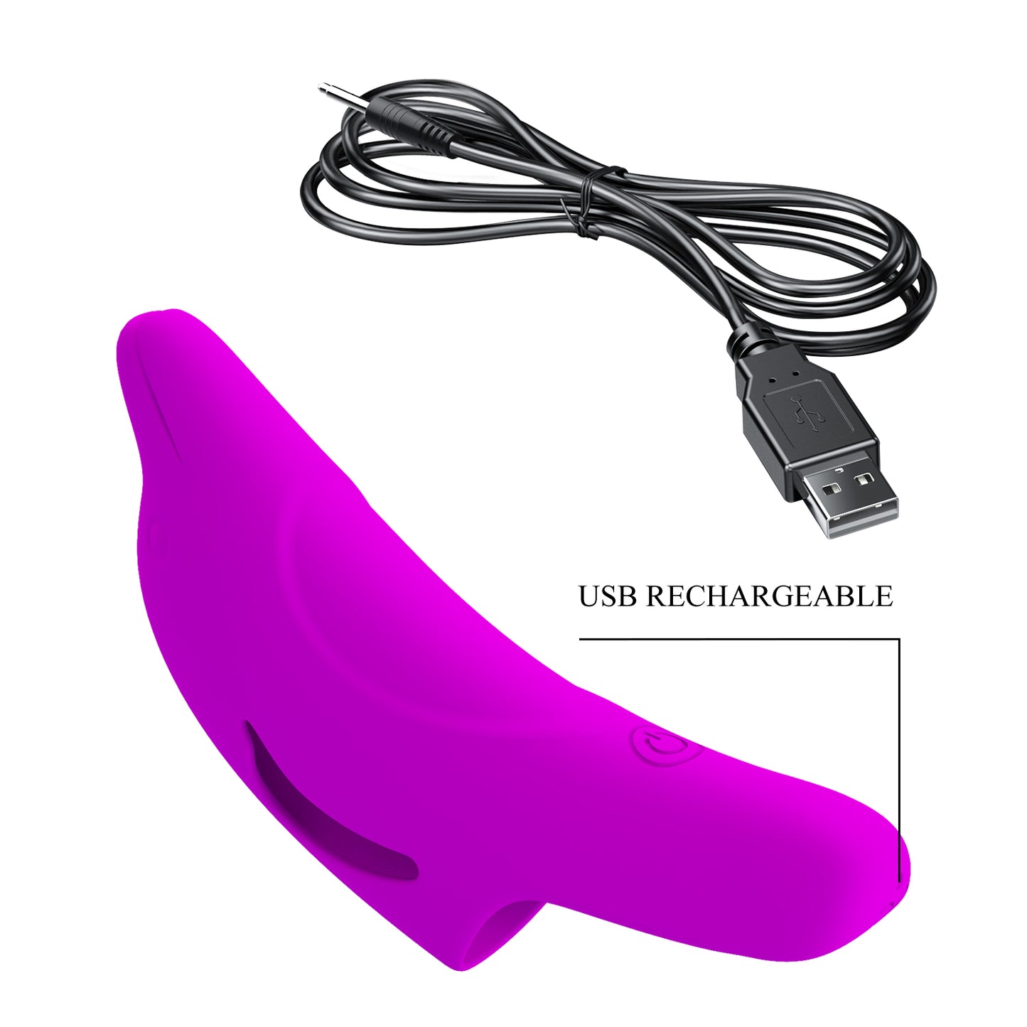 Pretty Love Rechargeable Delphini Fingering Vibrator Purple