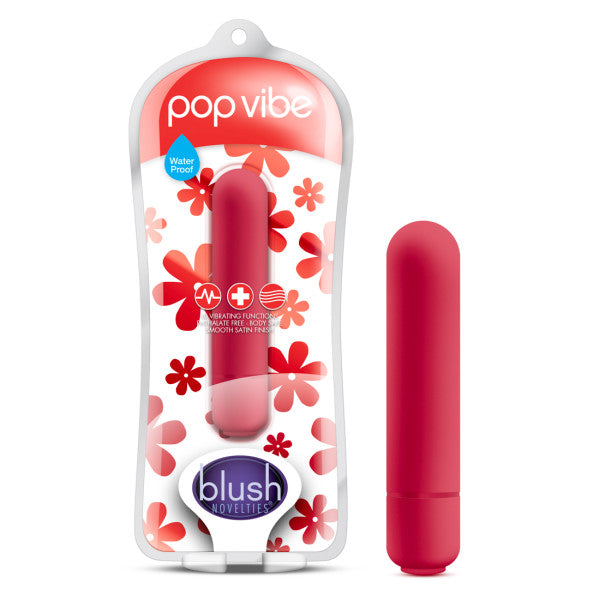 Blush Novelties Vive - Pop Vibe Cherry Red 8.2cm (3.25") Bullet Vibrator