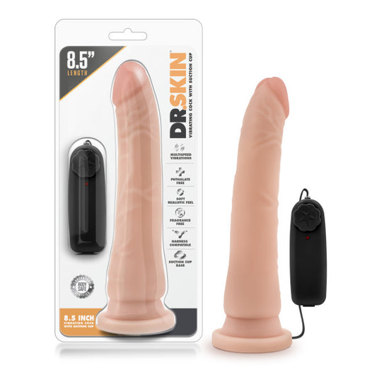 Dr. Skin 8.5" Vibrating Realistic Cock