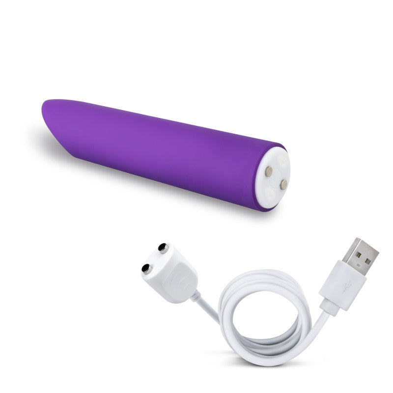 Blush Novelties Wellness Power Vibe Purple 10.1cm USB Rechargeable Bullet