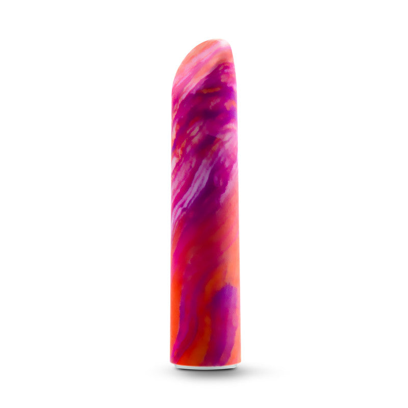 Blush Novelties Limited Addiction Fiery - Power Vibe - Coral Blue 10.2cm Bullet