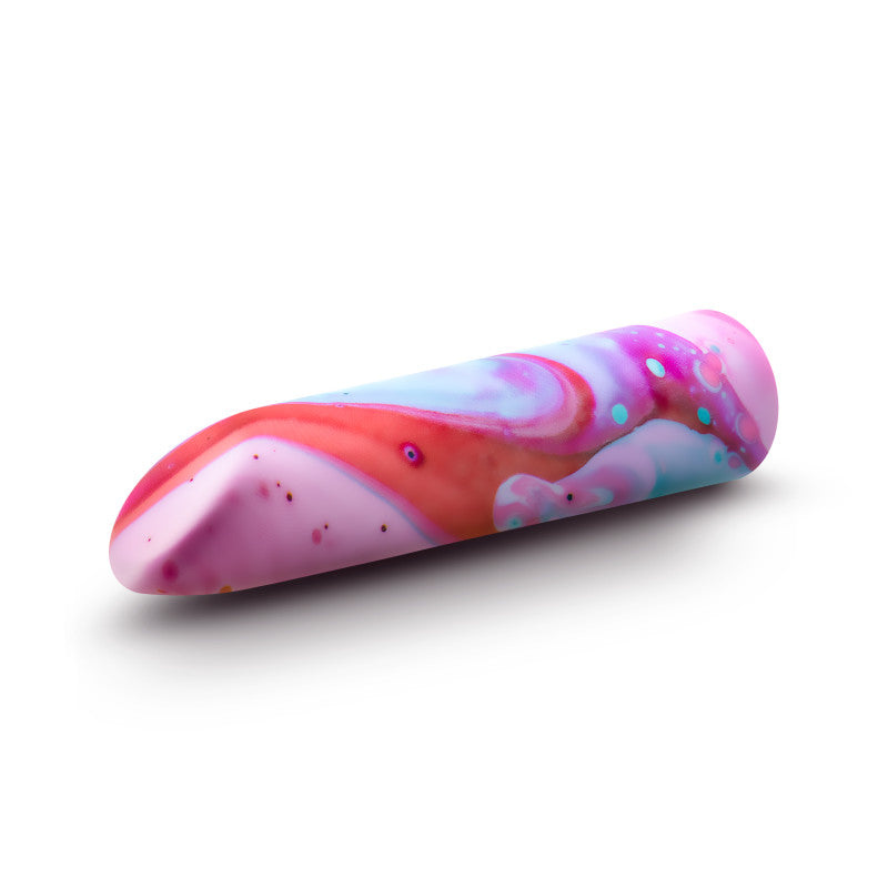 Blush Novelties Limited Addiction Fascinate - Power Vibe - Peach Blue 10.2cm Bullet