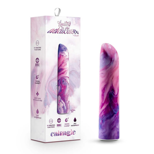 Blush Novelties Limited Addiction Entangle - Power Vibe - Lilac Blue 10.2cm Bullet