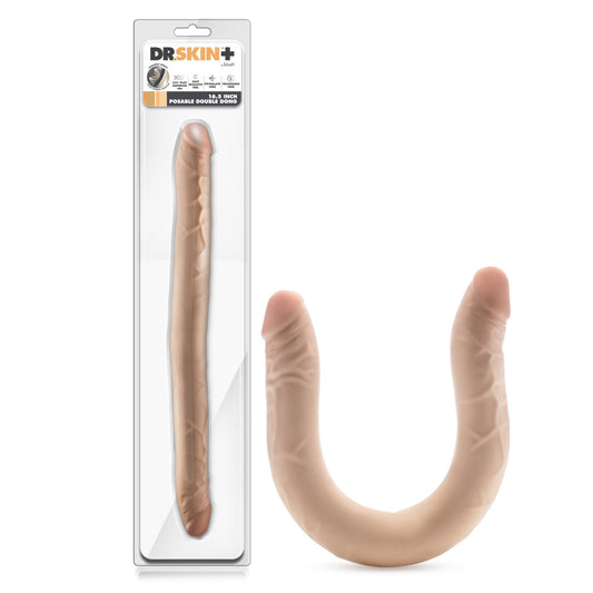 Dr. Skin Plus 16.5" Posable Double Dong