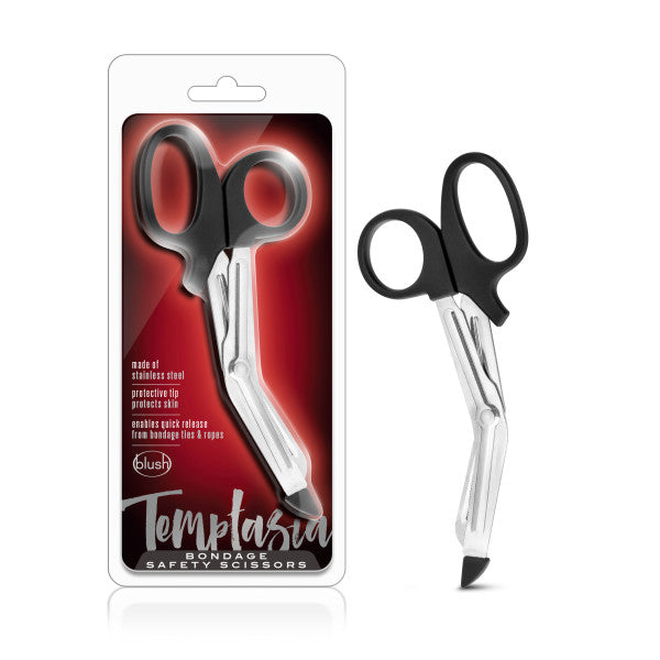 Blush Novelties | Temptasia Safety Scissors - Black Bondage Safety Scissors