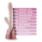 Blush Novelties | Fraya - Pink 24.1cm USB Rechargeable Thrusting Rabbit Vibrator