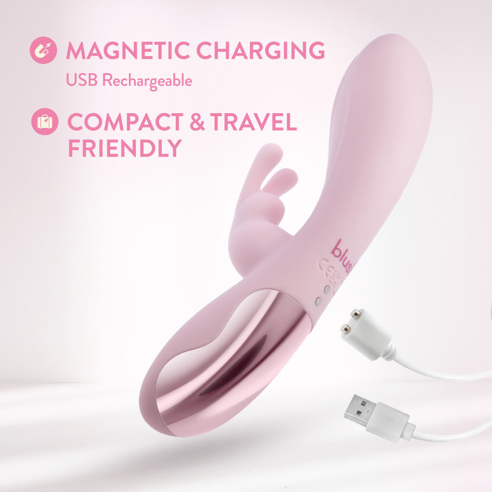 Blush Novelties | Morgan - Pink 19.7cm USB Rechargeable Rabbit Vibrator