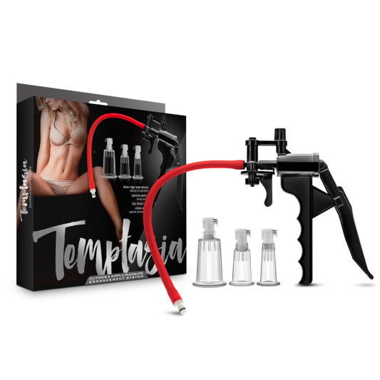 Blush Novelties | Temptasia Clit Pleasure & Enhancement System - Clitoris Pump with 3 Cylinders