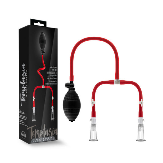 Blush Novelties | Temptasia Nipple Squeeze Pump System Black