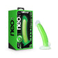 Neo Elite Glow Omnia Glow In Dark Green 17.8cm Dual Density Dong Dildo w Suction