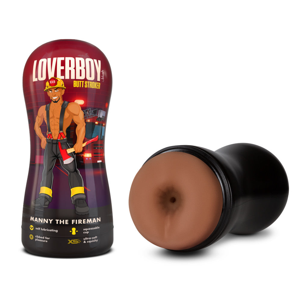 Blush Novelties | Loverboy Manny The Fireman Flesh Male Ass Stroker Masturbator