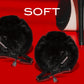 Blush Novelties | Noir Pom Adjustable Nipple Clamps - Black Furry Nipple Clamps