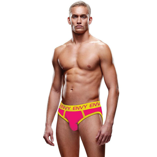 Envy Solid Jock - Pink/Yellow Size S/M or M/L or L/XL