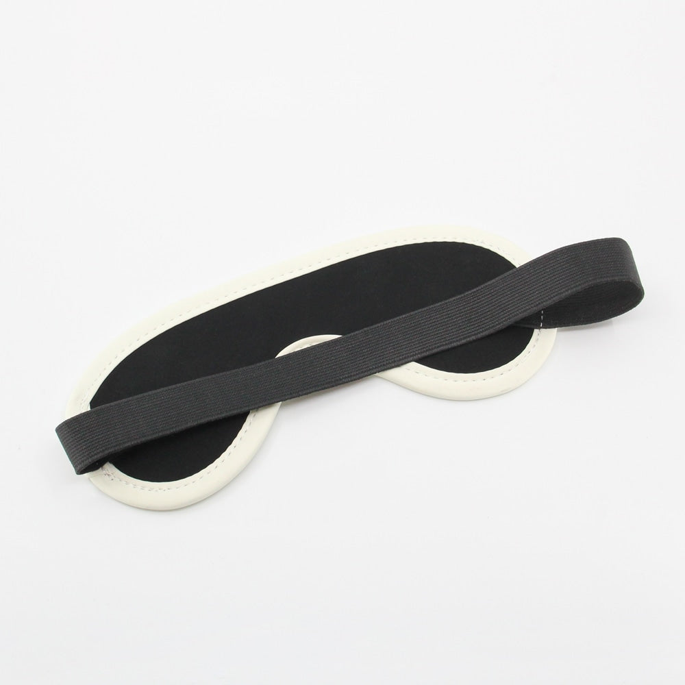 Love In Leather Black & Glow in the Dark Blindfold BLI068