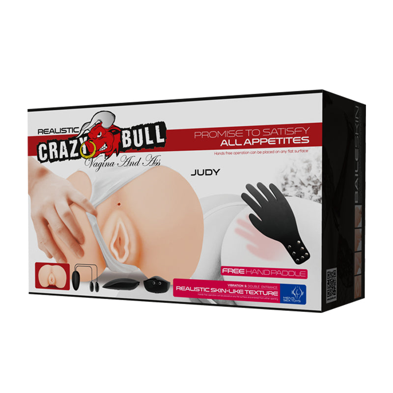 Crazy Bull Judy Vagina And Anal Masturbator with Vibrating Eggs 2kg