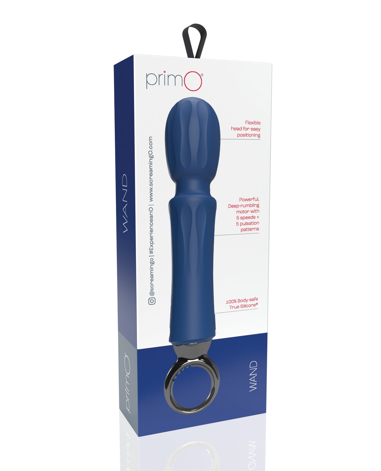 ScreamingO PrimO® Wand Rechargeable Vibe Vibrator Blueberry