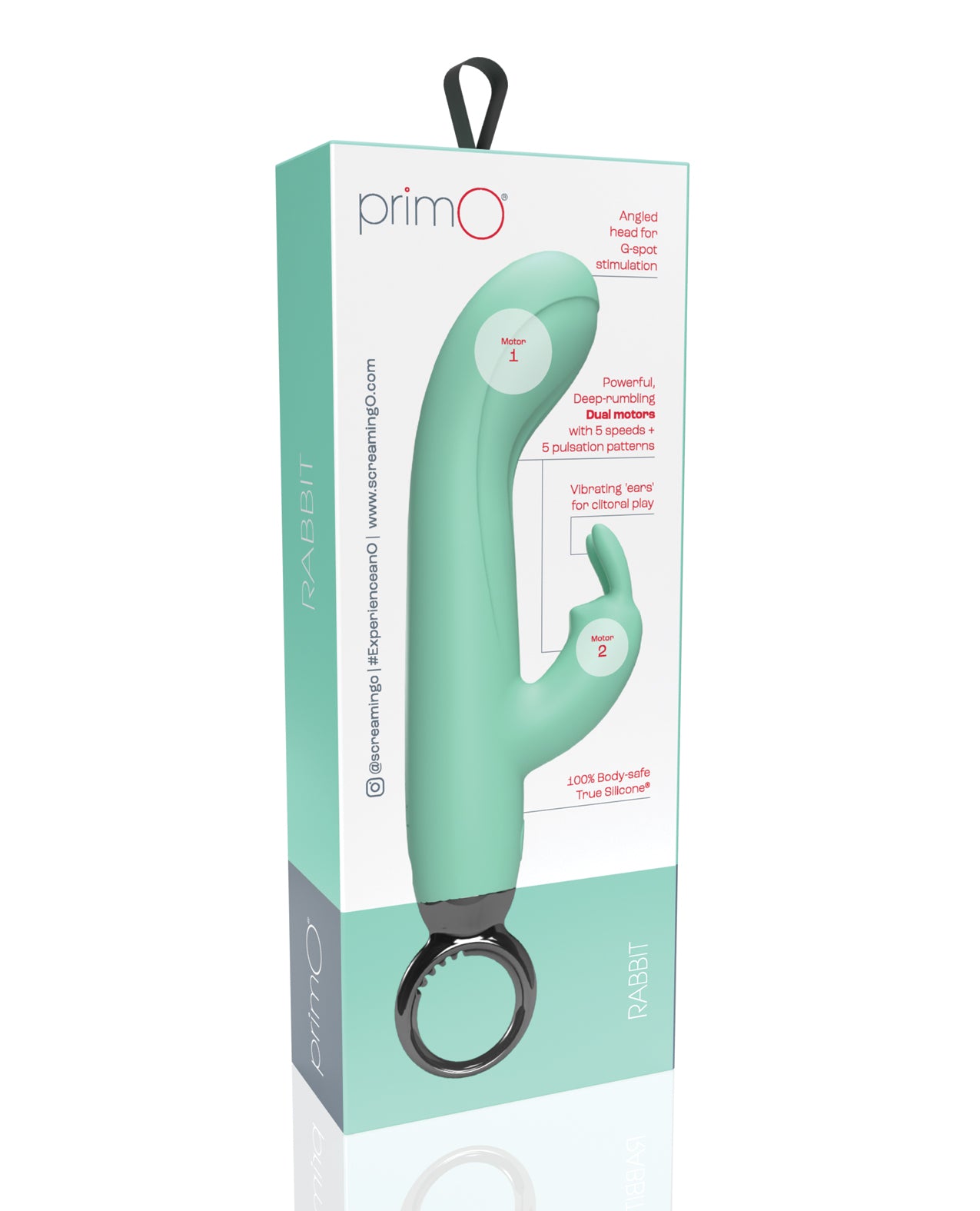 ScreamingO PrimO® Rabbit Rechargeable Rabbit Vibrator Vibe Kiwi