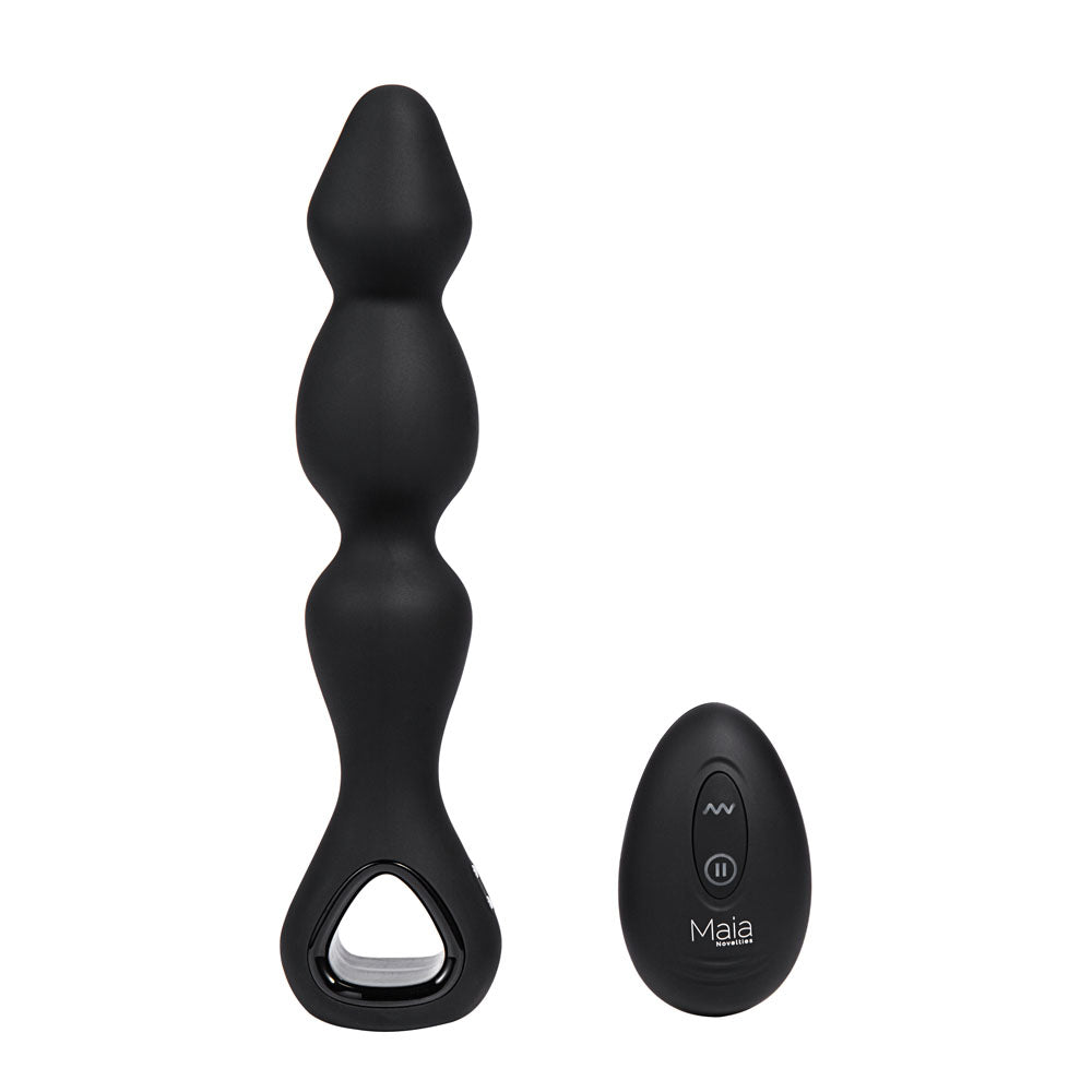 Maia Toys | Maia HUDSON - Black 19cm USB Rechargeable Anal Vibrator with Wireless Remote