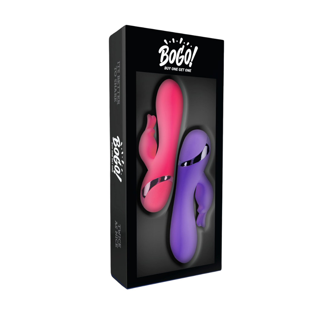 Cousins Group | BoGo! Rabbit Vibrator (Pink/Purple Twin Pack)