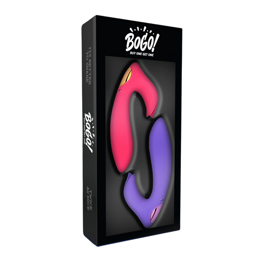 Cousins Group | BoGo! G-Spot Vibrator Dual Stimulation (Pink/Purple Twin Pack)