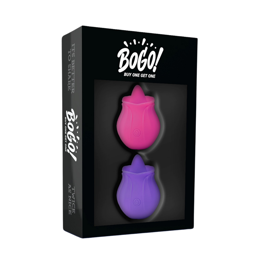 Cousins Group | BoGo! Rose Vibrator (Pink/Purple Twin Pack)