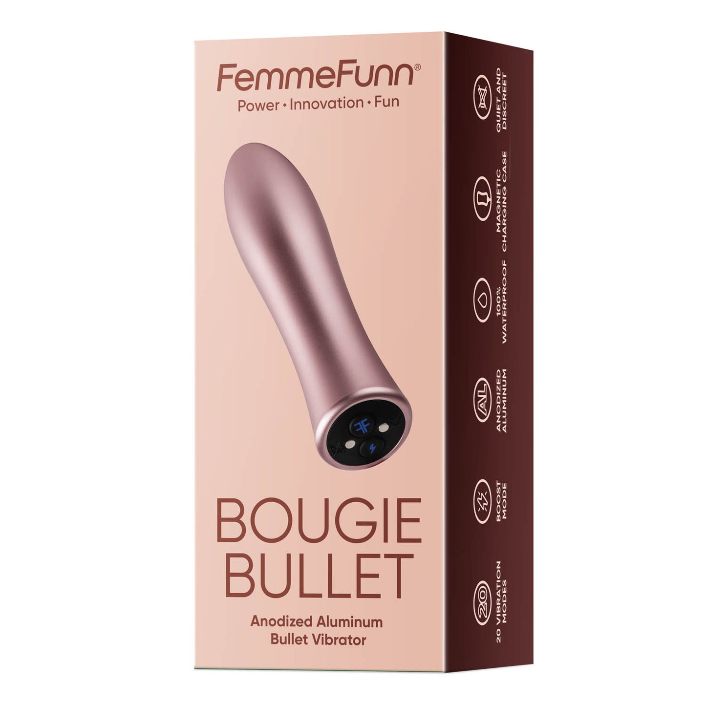 Femme Funn Bougie Bullet Vibrator with Magnetic Charging Case