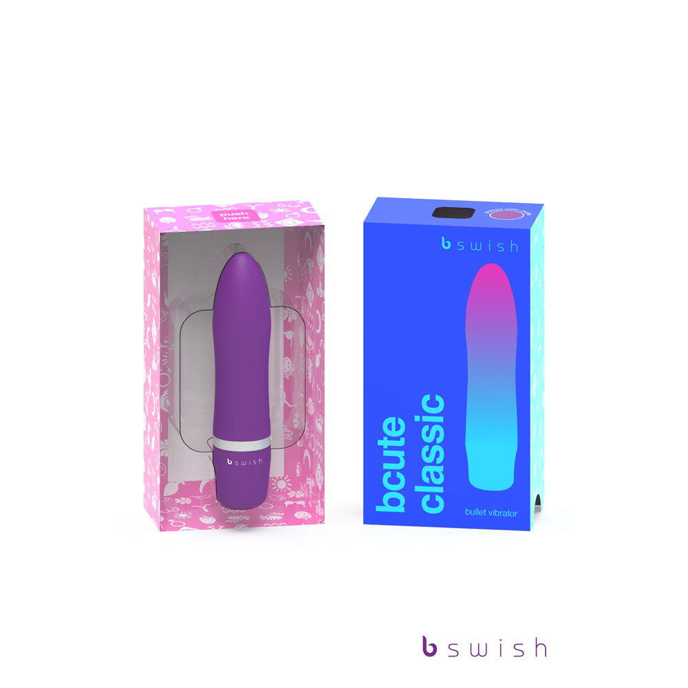 B Swish Bswish Bcute Classic Purple 10cm Bullet Vibrator