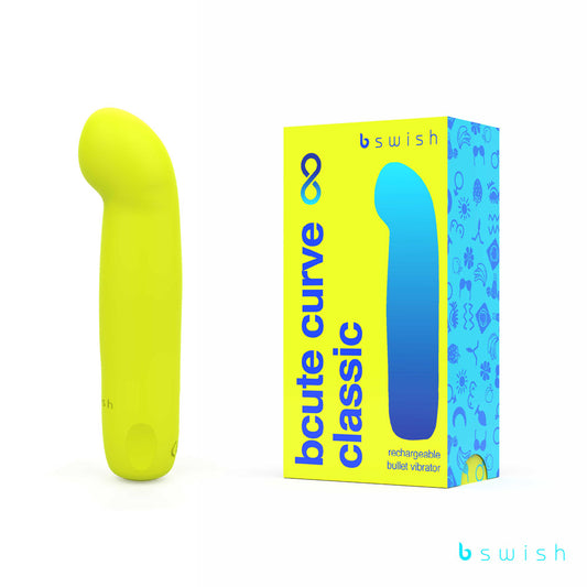 Bswish Bcute Curve Infinite Classic Citrus Yellow 10cm USB Rechargeable Vibrator