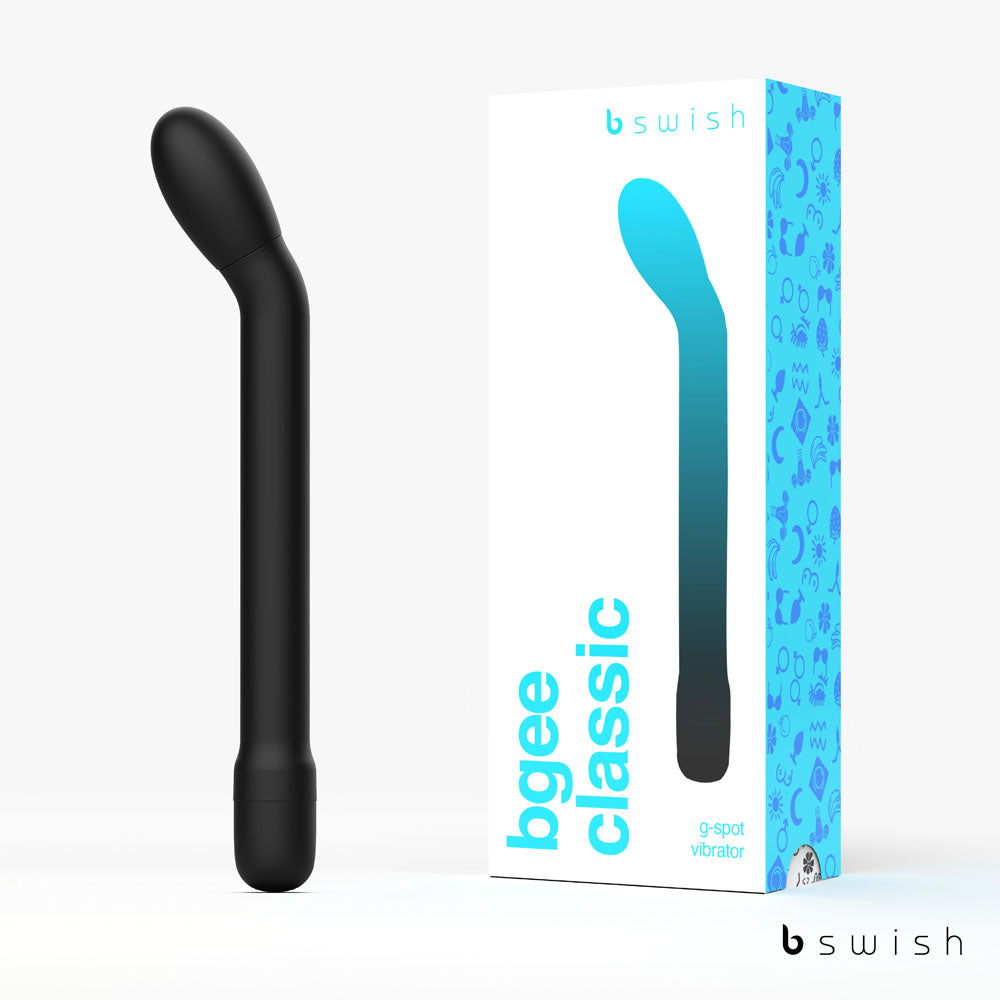 B Swish Bswish Bgee Classic Black 7" Magic Wand G-Spot Vibrator