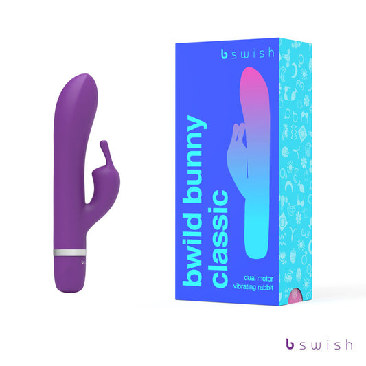 B Swish Bwild Classic Bunny - Purple 15.2cm (6") Rabbit Vibrator