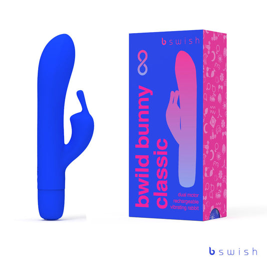 B Swish Bwild Classic Bunny Infinite - Pacific Blue 15.2cm USB Rabbit Vibrator