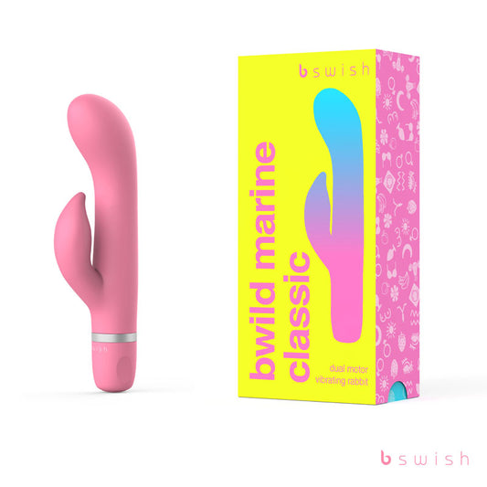 B Swish Bwild Classic Marine - Guava Pink 15.2cm Rabbit Vibrator