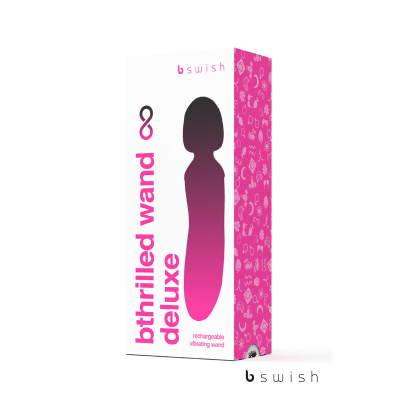 B Swish Bthrilled Premium - Noir - Black 21cm USB Rechargeable Massage Wand